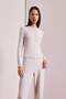 Fitted Buttoned Collar Long Sleeve T-Shirt F1879Ax25Wn