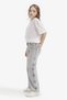 100% Cotton 90's Wide Leg Wide Leg Jean Pants for Girls G4942A825Au - 2
