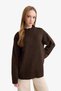 Loose Fit Crew Neck Knitwear Tunic F3242Ax25Wn - 3