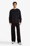 Wide Leg Loose Fit Waist Tie Pique Sweatpants F8524Ax26Sp