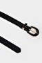 Women's Large Buckle Faux Leather Casual Belt F3288Axns - 2