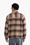 Boxy Fit Checkered Flannel Long Sleeve Shirt G4744Ax25Wn - 5