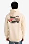 Ford Motor Company Boxy Fit Hooded Back Printed Sweatshirt G4392Ax25Au - 5