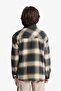 Warm 100% Cotton Oversize Wide Fit Polo Collar Checkered Flannel Long Sleeve Shirt for Boys G3 - 5