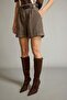 Belted Pocketed Woven Shorts G4308Ax25Wn - 7
