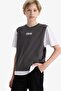 Oversize Wide Fit Crew Neck Printed Short Sleeve T-Shirt Boys F9219A825Au