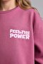 Oversize Wide Fit Printed Soft Fleece Inside Sweatshirt for Girls G6268A825Wn - 3
