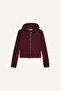 Slim Fit Slim Fit Hooded Modal Zippered Sweatshirt F7651Ax25Au - 3