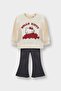Hello Kitty 2'Li Set Sweatshirt Sweatpants Baby Girl G0100A525Wn