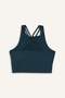 Crew Neck Padded No Show Flexible Fabric Long Sports Bra F4944Ax25Au - 8