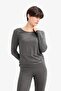 Crew Neck Long Sleeve Top F5032Ax25Wn - 3