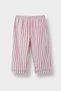 Rabbit Printed Long-Sleeve Velour Top Striped Long Bottom Pajama Set Baby Girl F5562A525WN - 2