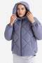 Windproof Water Repellent Oversize Fit Wide Fit Hooded Inflatable Coat with Zipper Pockets E9260Ax25Au - 3