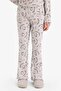 Hello Kitty Pajama Set Wide Leg Ribbed Camisole Long Sleeve Top Long Bottom Girls G3156A825Wn - 5