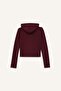 Slim Fit Slim Fit Hooded Modal Zippered Sweatshirt F7651Ax25Au - 5