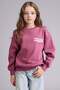 Oversize Wide Fit Printed Soft Fleece Inside Sweatshirt for Girls G6268A825Wn