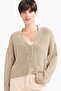 Relax Fit V Neck Buttoned Knitwear Cardigan G4123Ax25Wn