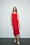 A-Line Knitwear Strap Midi Dress F7779Ax25Wn