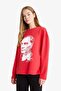 Oversized Wide Fit Crew Neck Ataturk Printed Thick Long Sleeve T-Shirt G6271Ax25Wn - 3