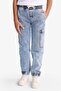 Jogger Fit Extra Flexible Elastic Waist Jean Trousers for Boys G2775A825Au - 5