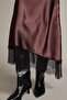 Normal Waist Lace Detailed Satin Midi Skirt G6245Ax25Wn - 5