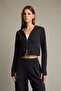Modal Cardigan with Hood and Zipper G2956Ax25Au - 4