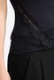 Slim Fit Slim Fit Crew Neck Lace Detail Sleeveless Blouse G4116Ax25Au - 5
