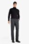 Warm and Comfortable Tailored Regular Fit Straight Leg Combed Cotton Trousers F1738Ax25Wn - 3