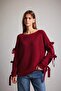 Boat Neck Bow Detail Sweater G3338Ax25Au - 4