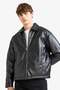 Relax Fit Comfortable Fit Polo Collar Inside Pocket Coat F5011Ax25Wn - 3
