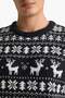 Christmas Themed Standard Fit Knitwear Sweater G1047Ax25Wn - 5