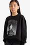 Wednesday Oversize Wide Fit Crew Neck Sweatshirt Girls G0440A825Au