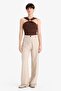 Fitted Ribana Buckle Detailed Sleeveless Blouse G2950Ax25Au - 2