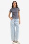 Slim Fit Boat Neck Ribbed Short Sleeve T-Shirt F9573Ax25Hs - 2