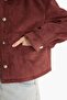 Warm Regular Fit Polo Collar Suede Coat F2815Ax25Wn - 7