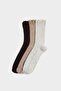 Women's Ruffled 3-Piece Cotton Long Socks G2409Axns