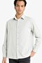 Regular Fit Polo Neck Woven Long Sleeve Shirt F6341Ax25Au
