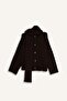 Relax Fit Crew Neck Scarf Buttoned Knitwear Cardigan F4331Ax25Wn - 8