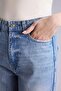 Straight Mid Waist Pipe Leg Jean Trousers G3542Ax25Wn - 4