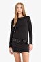 Bodycon Body-Hugging Crew Neck Long Sleeve Mini Dress G3397Ax25Au - 2