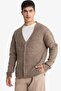 Ultra Soft Relax Fit V-Neck Buttoned Knitwear Cardigan F3717Ax25Wn - 3