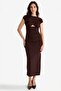 Crew Neck Short Sleeve Midi Dress G2945Ax25Au