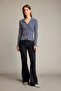 Polo Neck Striped Long Sleeve T-Shirt G5232Ax25Wn - 2