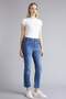 Crop Flare Fit Mid Waist Short Bell-Bottom Jean Pants G2217Ax25Wn - 2