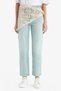Comfort Straight Normal Waist Embroidery Detail Ankle Length Jean Washable Pants G2216Ax25Wn - 6