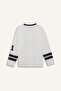 Yale University Regular Fit V-Neck Long Sleeve T-Shirt F9520Ax25Au - 5