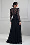 Women's 3-Piece Designer Evening Dress Strapless Stripe Beaded Lace Fabric Lined - 6