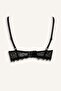Lace-Up Lace Cupless Non-Padded Underwire Balconette Bra F7024Ax25Wn - 6