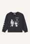 Kuromi Oversize Wide Fit Crew Neck Sweatshirt Girls' F1095A825Au - 4