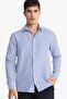 Modern Fit Polo Neck Striped Crinkle Long Sleeve Shirt D6003Ax25Au